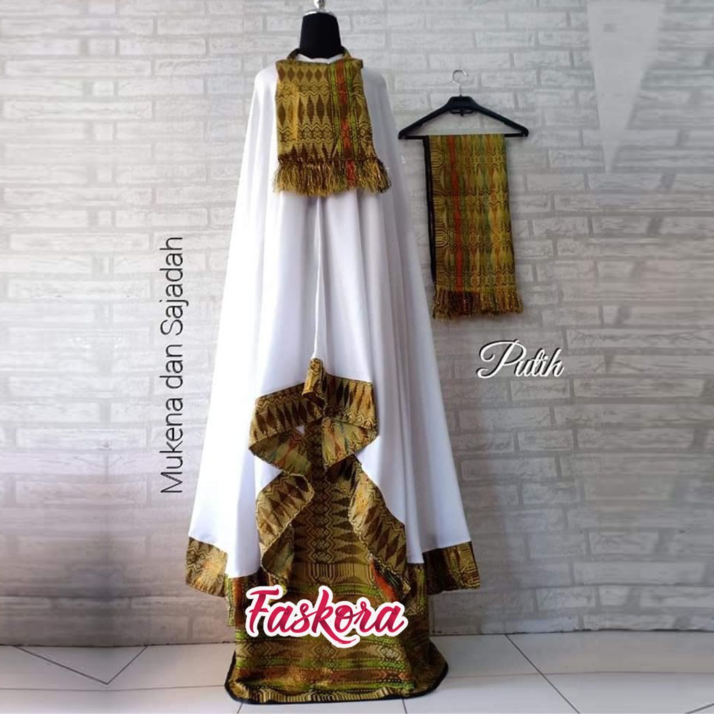 Mukena Songket Bali Jumbo / Mukena Bali Songket Jumbo / Mukena Dewasa Songket Sajadah