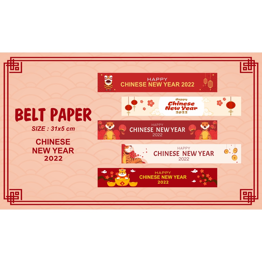 

Long paper belt chinese new year