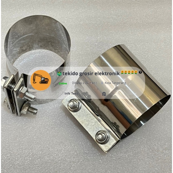 Clamp muffler klem knalpot pc200 cat320 sk200-8 zx200 - CAT E320