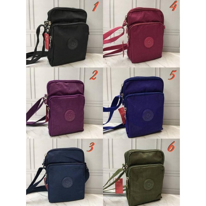 Hpo Kipling 3 Ruang / Tas Wanita Selempang Hp