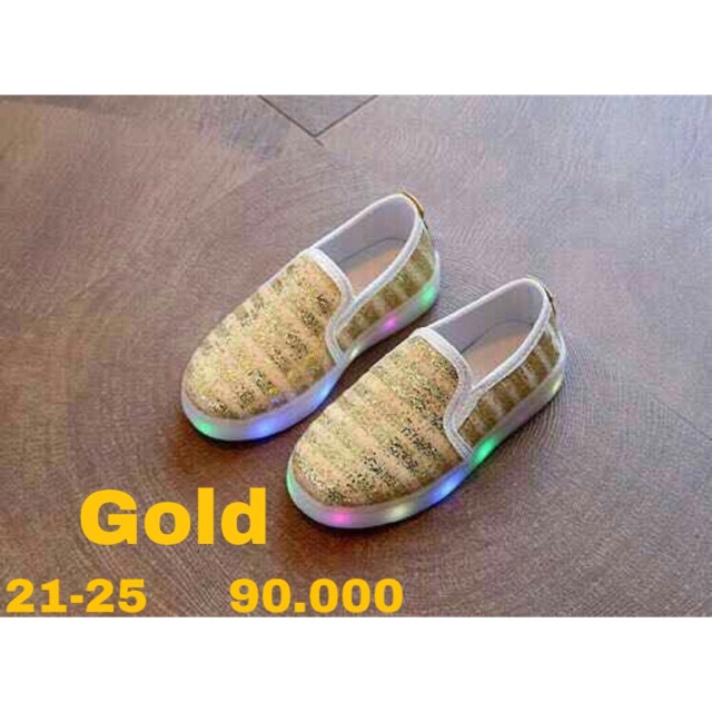 Sepatu LED import anak cewek dan cowok