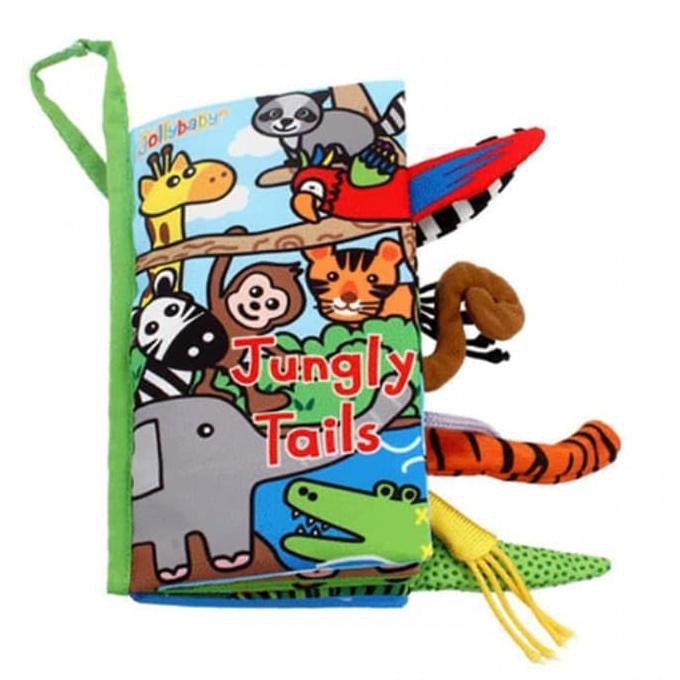 Jolly Baby Soft Book - Tails / buku kain murah / buku mainan anak - ocean