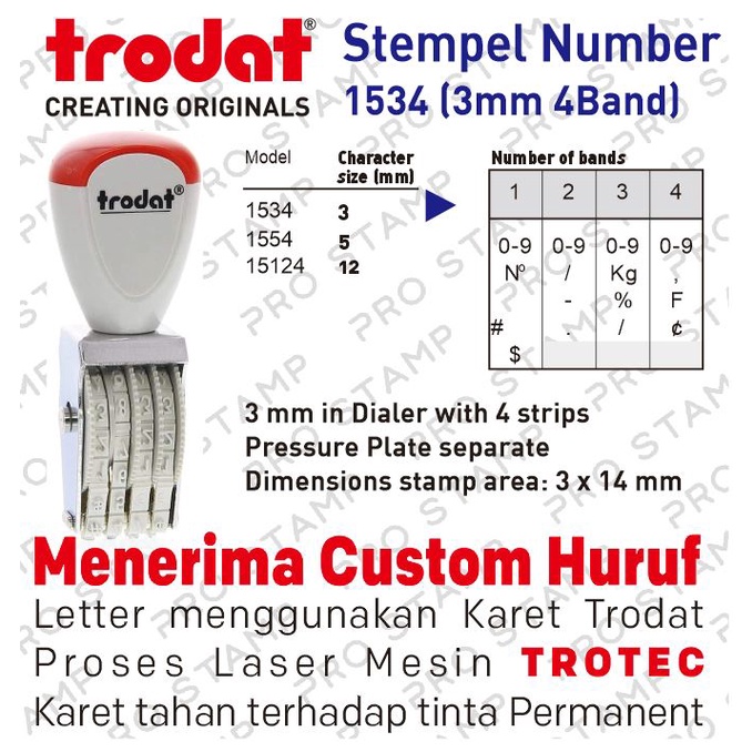 

Stempel Trodat 1534 Manual Angka 4 Digit 3mm