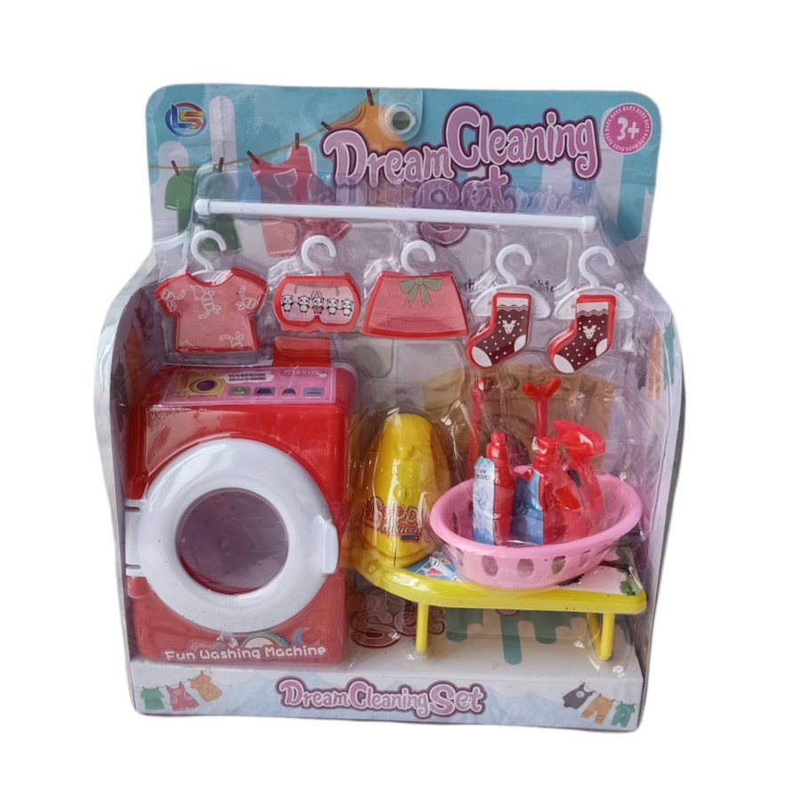 Mainan Mesin Cuci Anak Cleaning Set LH6 washing machine - Mainan Mesin Cuci Anak Perempuan