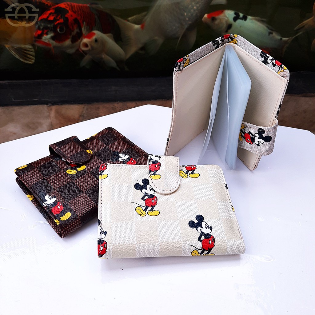 Dompet Kartu Mickey x000313 card holder slot 14 slot uang kertas THR