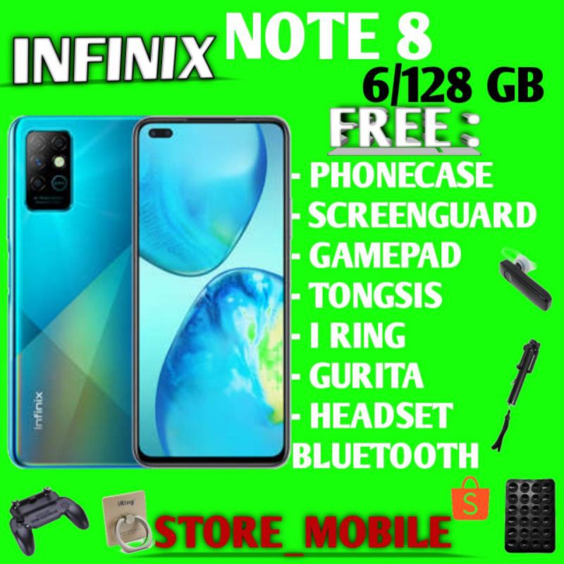 INFINIX NOTE 8 6/128 RAM 6GB ROM 128GB GARANSI RESMI