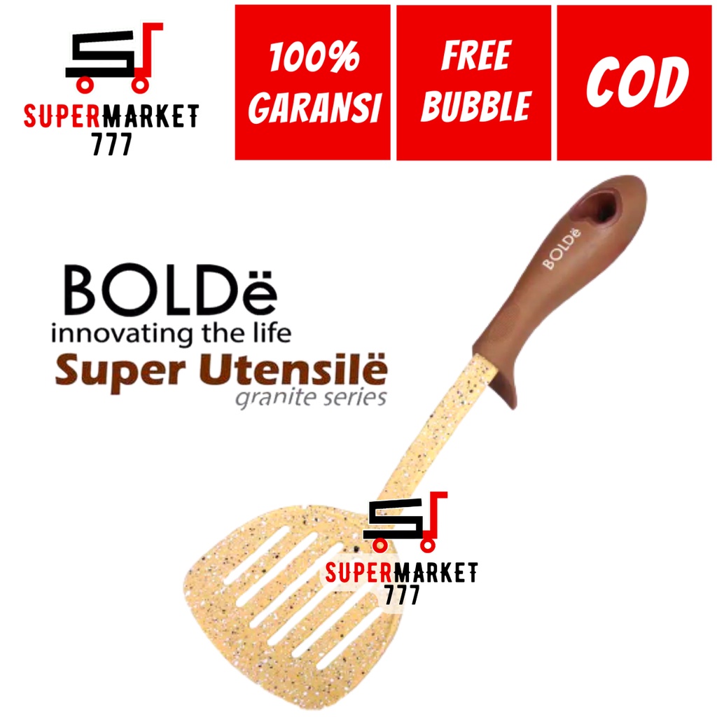 BOLDE SILICONE UTENSILE SLOTTED TURNER UTENSILE BOLDE TURNER SODET SUTIL SPATULA SILICONE SILICON SE