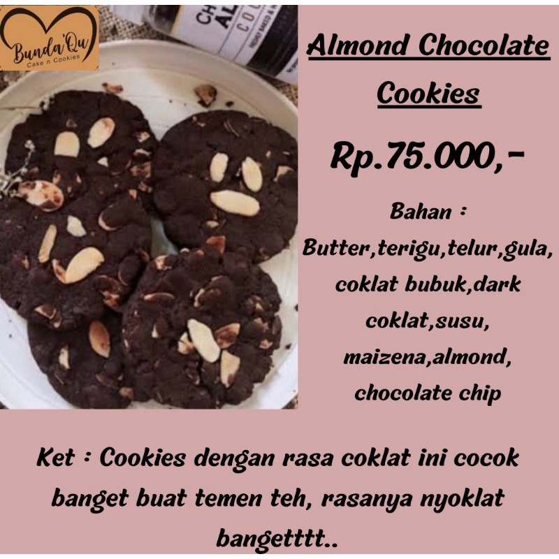 

almond chocolate Cookies