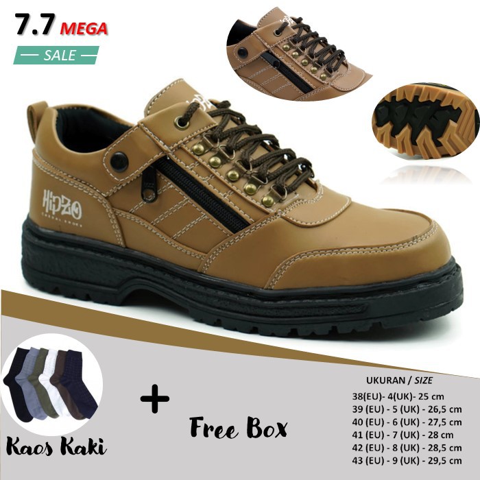 Sepatu pria safety kerja proyek boots sepatu teknik plat Sepatu pria safety kerja proyek boots sepatu teknik plat