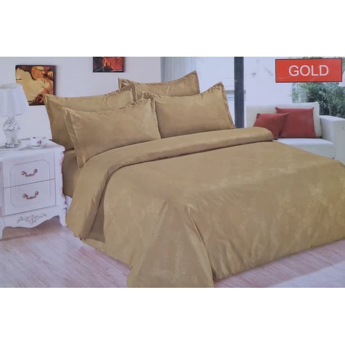 SPREI BONITA GOLD SINGLE 120 No.3 SEPRAI POLOS ELEGANT KUNING EMAS