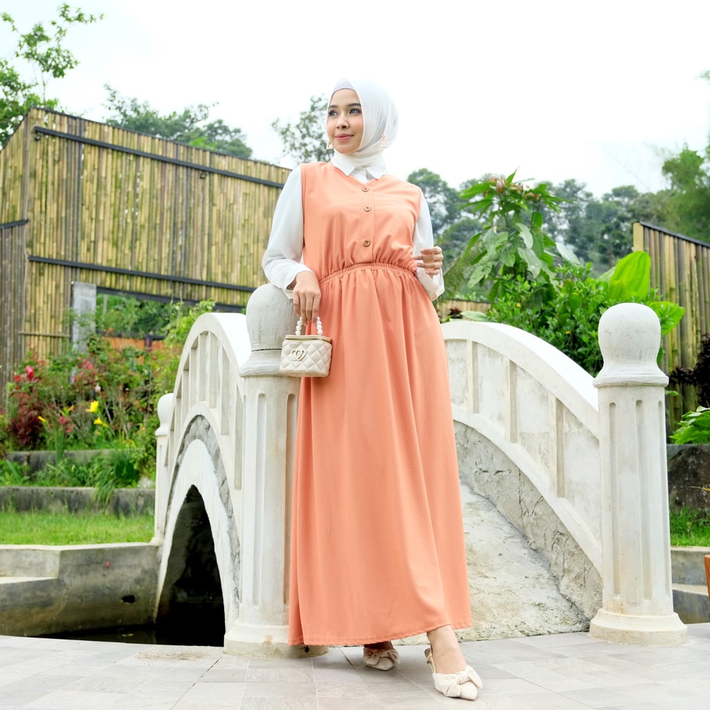 KEATON DRESS / DRESS SIMPLE / DRESS KONDANGAN / DRESS POLOS