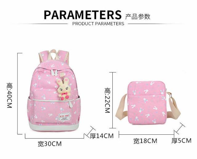 BACKPACK PLAYBOY KELINCI 4 IIN 1 BY ARISTA SHOP