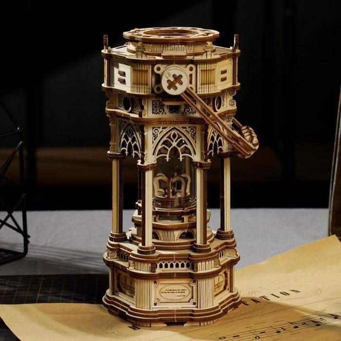 ROLIFE Robotime Victorian Lantern Mechanical Music Box Amk61
