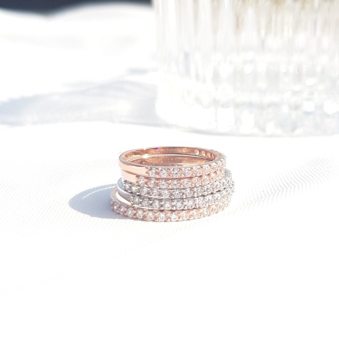 Cincin Emas Listring CLASSIC Half Eternity - Stack Ring