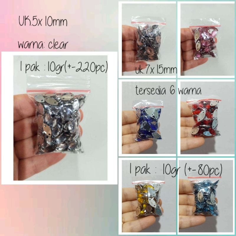 10gr Payet Diamond Mata/Payet Jahit