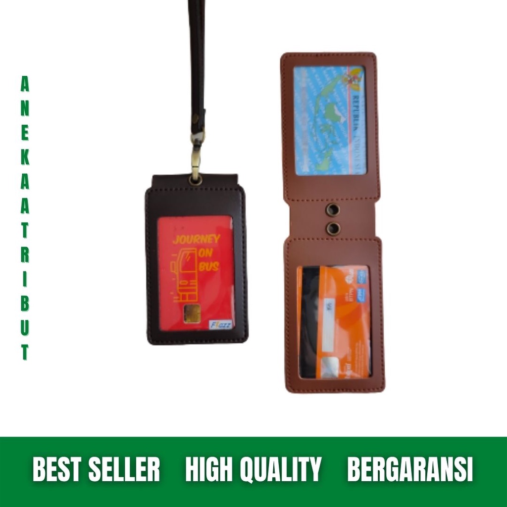 

Card Holder Front Id Card Kalung Holder Name Tag Kulit Souvenir
