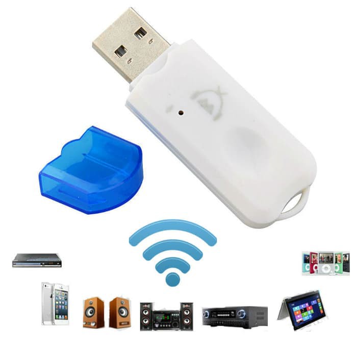 USB Wireless Dongle Bluetooth Koneksi Adapter Audio Receiver NEW