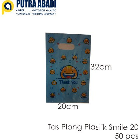 Kantong Plastik Plong Smile Merk Lancar Uk.20x32cm (isi 50pcs)