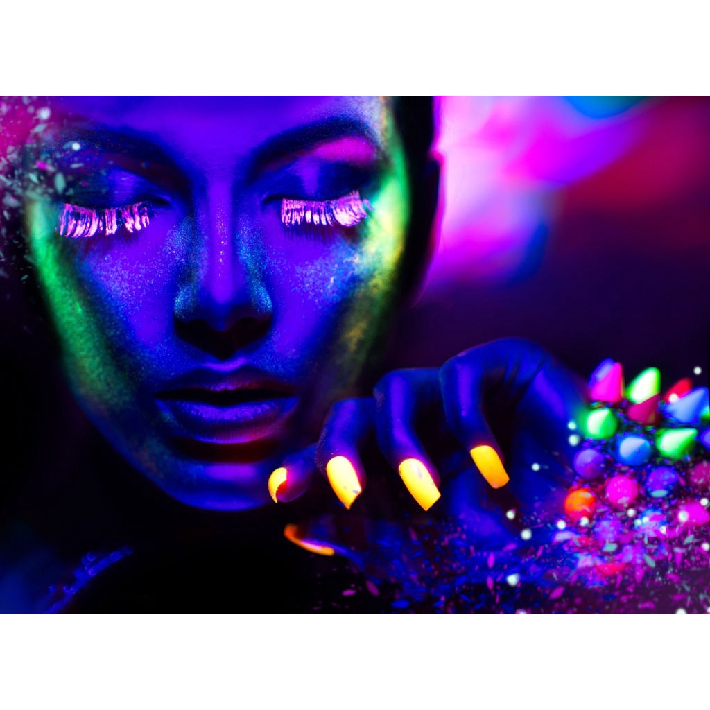 【Baru】HANDAIYAN Water Soluble UV Body Paint Glow in The Dark(Cat UV untuk Body Painting)8Color