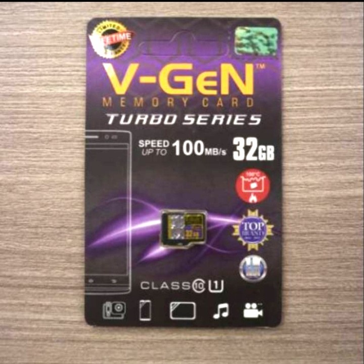 Memori Card 32GB V-Gen Turbo Series Class 10 | Micro SD 32 GB Class10