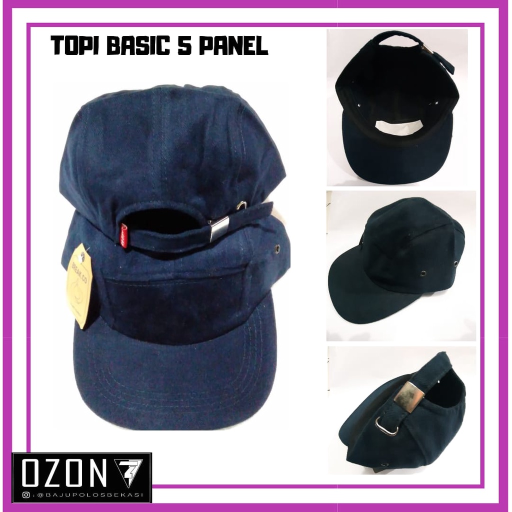 Topi Distro Pria Topi Distro 5 Panel Pria Topi 5 Panel Cap Topi Snapback Distro Polos