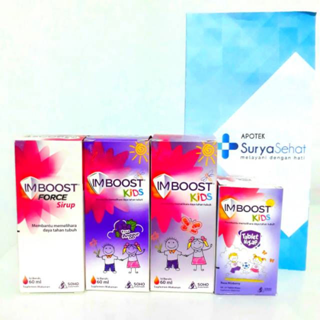 Imboost Sirup 60/120ml - Sirup Imboost - Imboost Force Sirup - Imboost Kids Anggur -Imboost Kids Tab