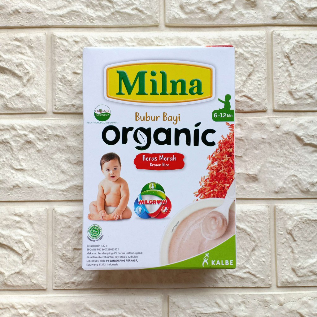 Milna Bubur Tim Bayi Wgain Goodmil Organic 120gr Makanan Baby Mpasi Instan usia 6 8 bulan ke atas