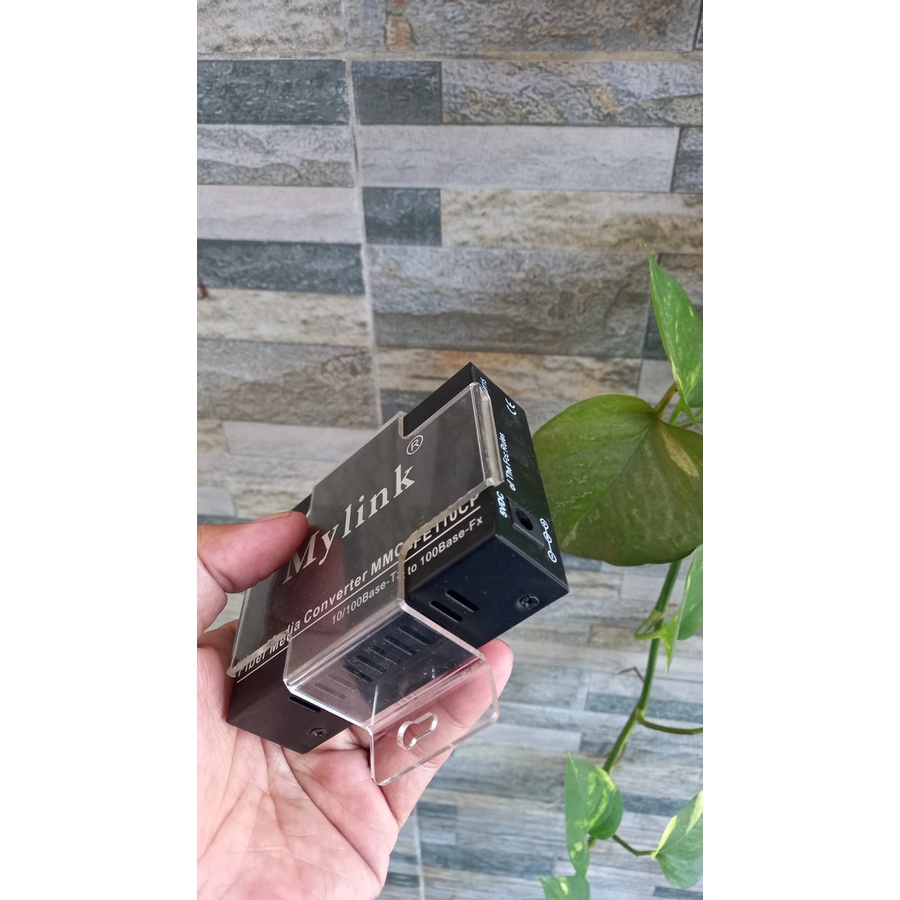 Bracket cover tahanan HTB Netlink My link  A+B Fiber Optic Optical Media Converter HTB-3100 Netlink 10/100Mbps RJ45 Single Mode 25KM