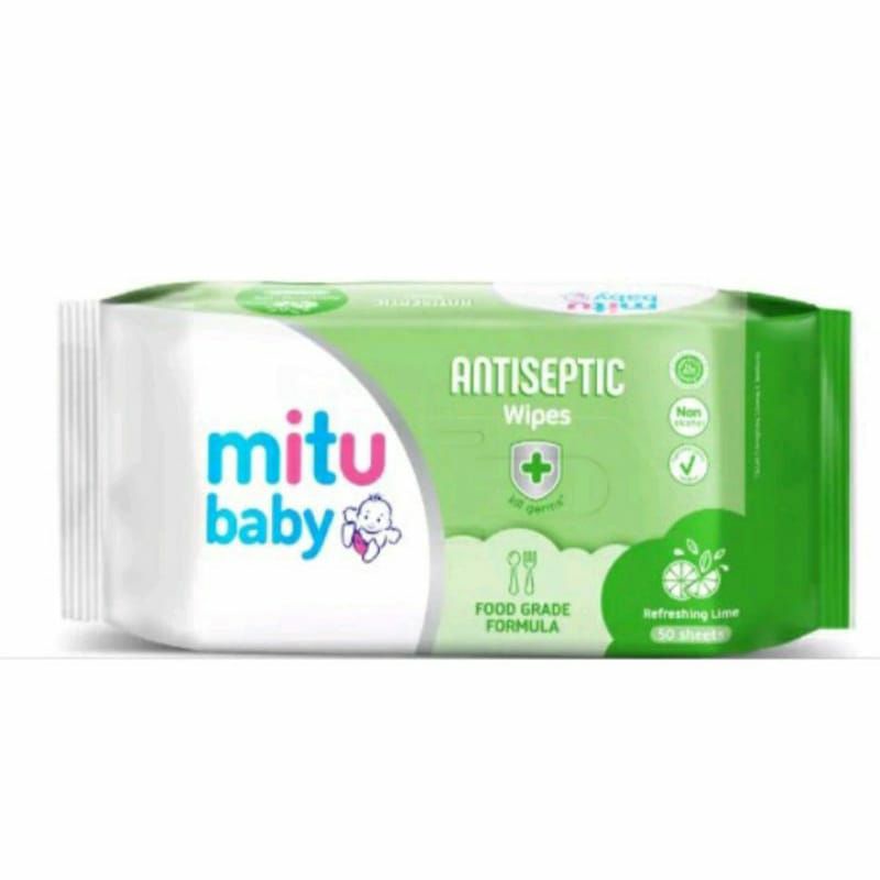 tisu basah/mitu/tissue basah mitu/tisu basah mitu isi 50/wipes odor fighting fragrance/mitu wipes