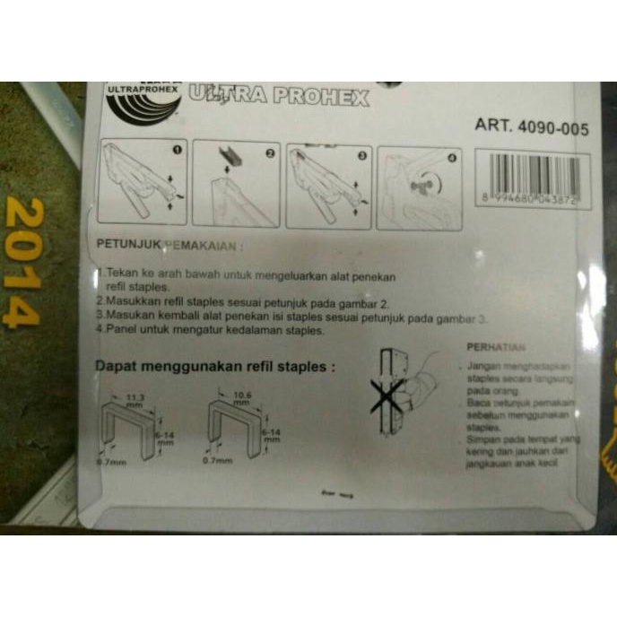 

New Gun Tacker Ultra Prohex Heavy Duty /Staples Gun Prohex