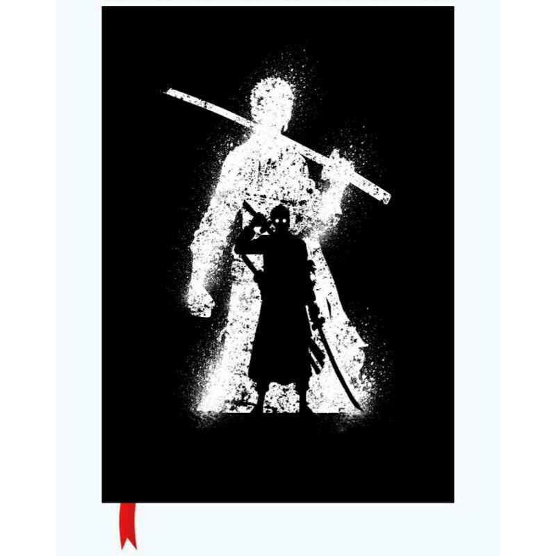 

Buku tulis anime one piece Roronoa Zoro hard cover keren