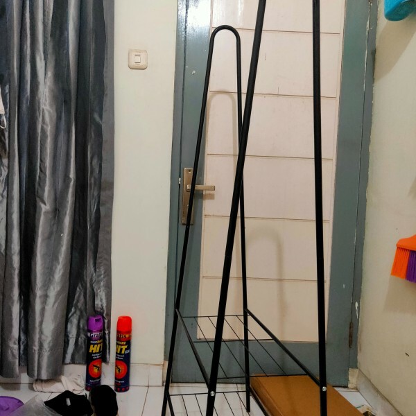 Gantungan Baju Berdiri Standing Hanger Rak Baju Gantung Portable Murah Rak Baju Lipat