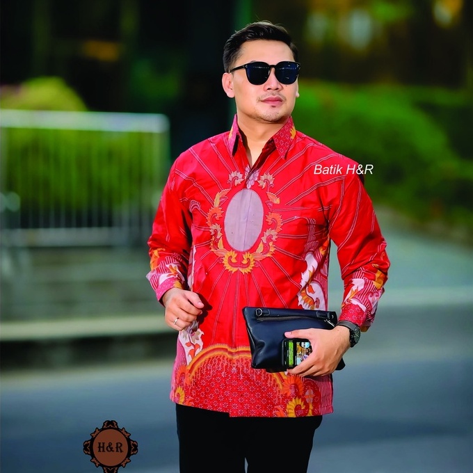 Baju Batik Pria Lengan Panjang Kemeja Batik Pria Batik Premium Kemeja Cowok Batik modern Baju Pria