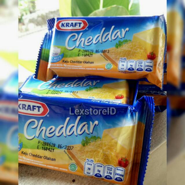 

keju kraft cheddar 70gr