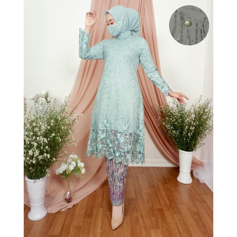 NJM&gt; SET KEBAYA TERBARU / TUNIK TILLE AMORA / KEBAYA PESTA / KEBAYA KEKINIAN /KEBAYA KONDANGAN