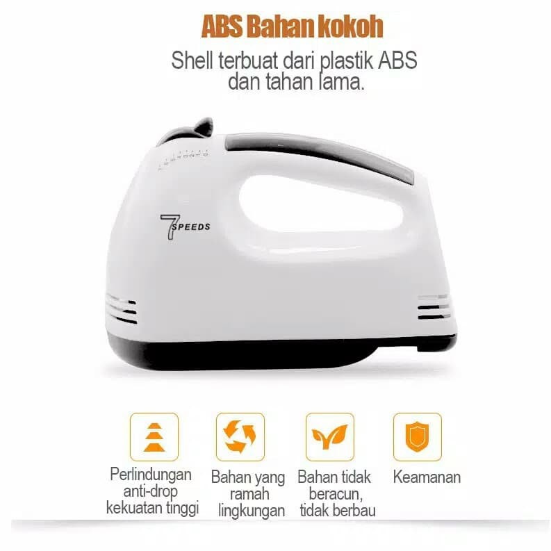 HAN RIVER Hand Mixer HRDDQ01WT Hand Mixer Pengocok Telur Multifungsi