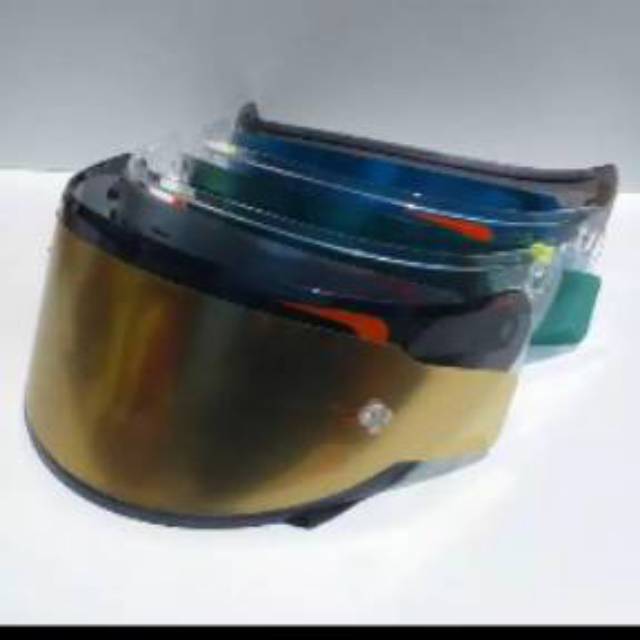 Paket Flat visor NHK RX 9 GM racep ro Flat visor+ Tear off+ Tear off post/ Helm NHK RX 9/