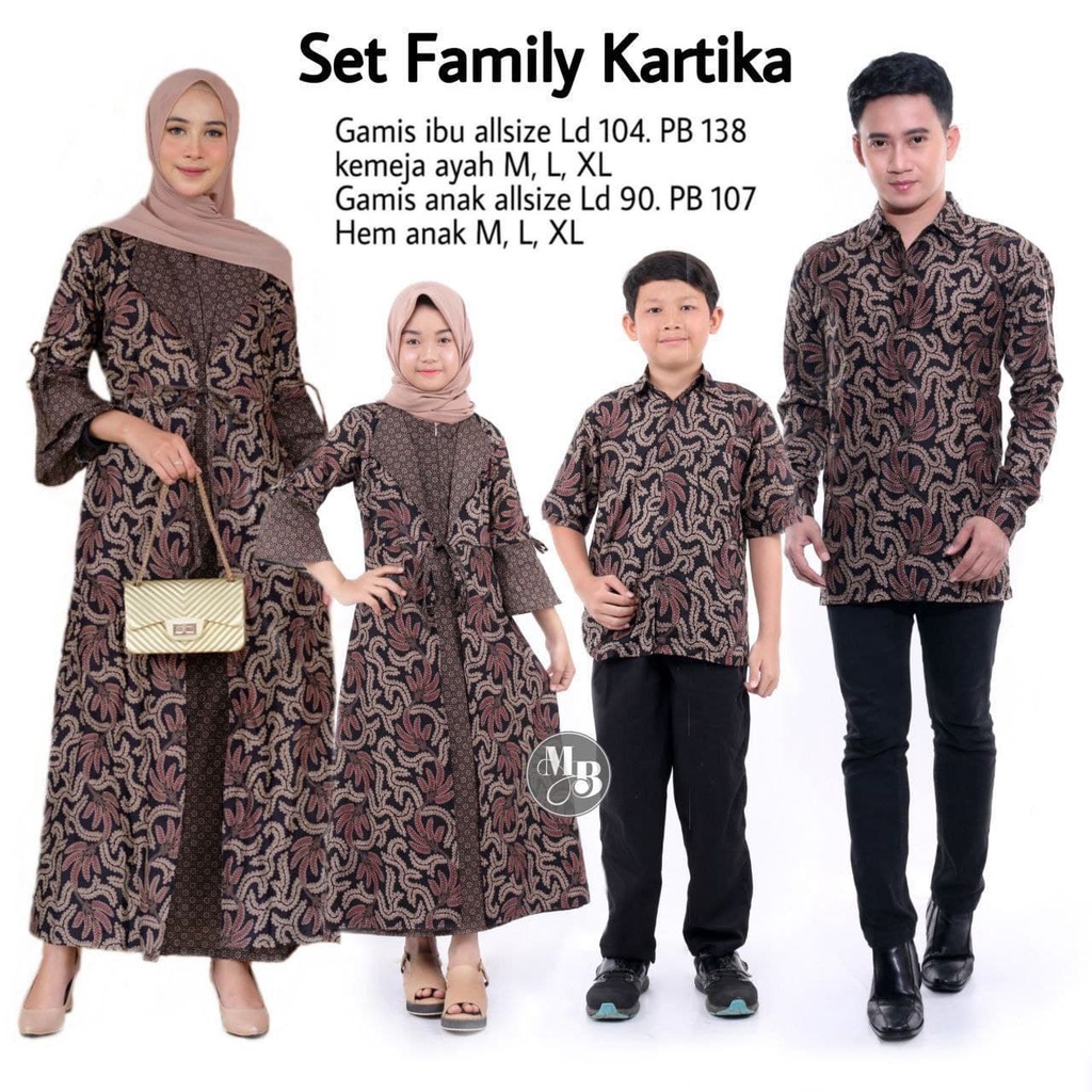 [ COD ] Batik Couple Keluarga Sania Ruffle Ori Ndoro Jowi Dnt TERMURAH DI SHOPEE