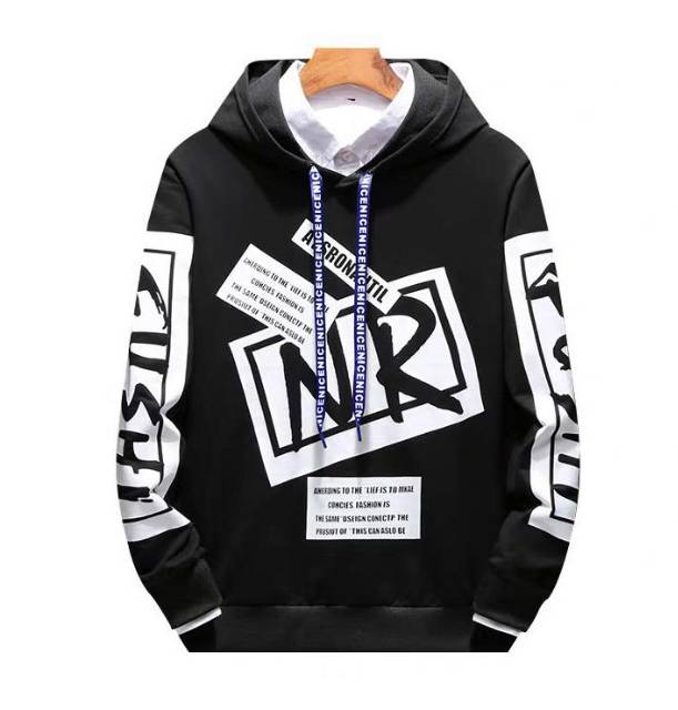 TOTOTAshop.sweater hoodie NR pria,bahan babyterry premium,motif sablon halus,lengan panjang