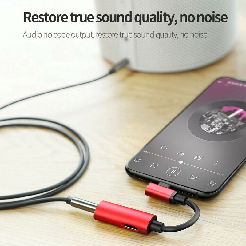 Fleco Type C to Aux 3.5mm Type C charger 2in 1 High Quality