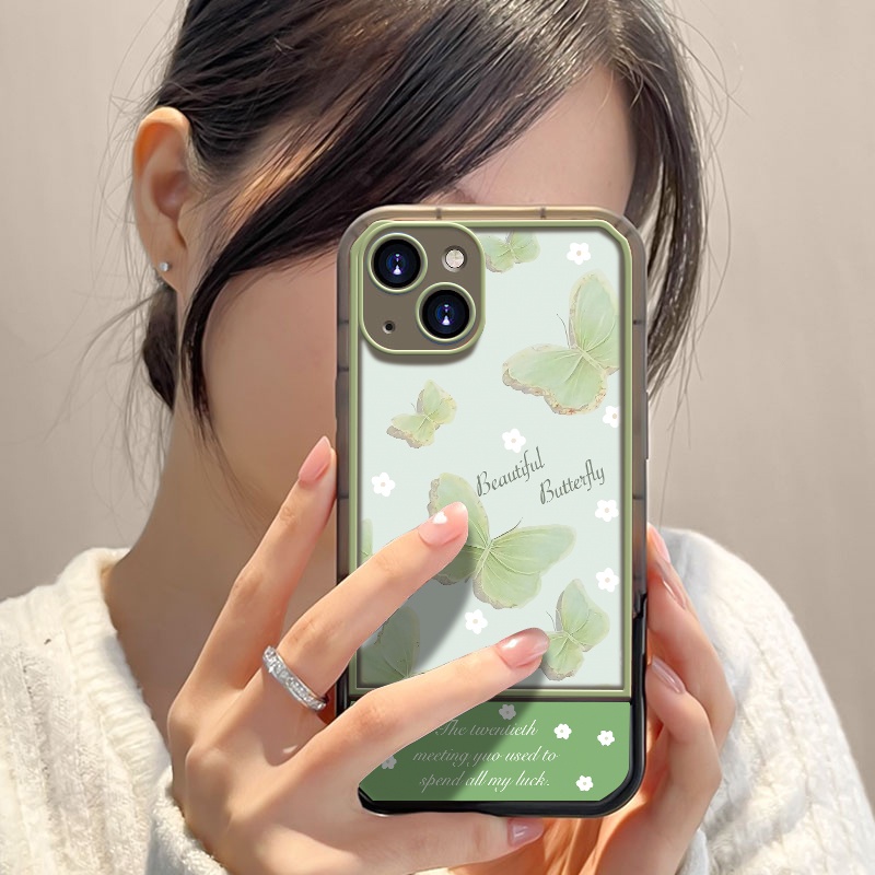 Butterfly Soft Case TPU Transparan Motif Kupu-Kupu Untuk iPhone 12 13 Se 2020 6 6S 7 8 Plus X XS XR 11 Pro Max