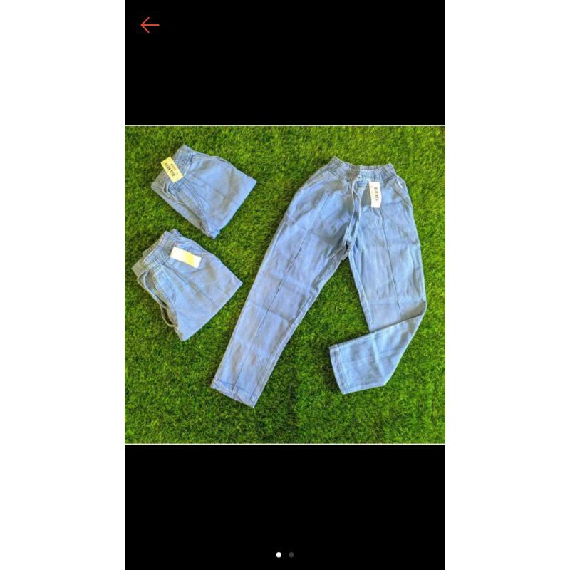 BAGGY JEANS ANAK_ ANAK // CELANA  TANGGUNG