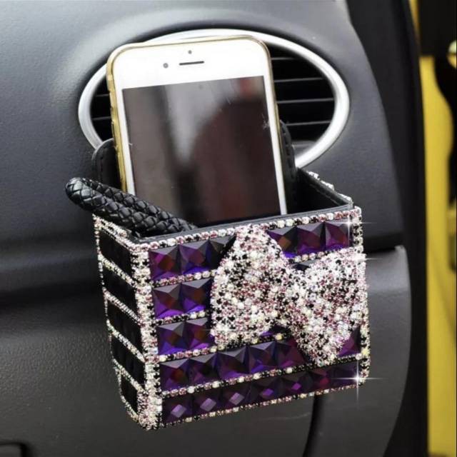 Pouch Hp Gantungan Hp Mobil Blink Warna Ungu Merah Pink