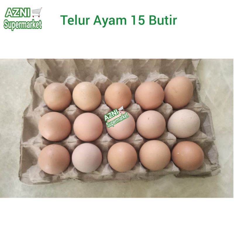 

Telur Ayam isi 15 Pcs