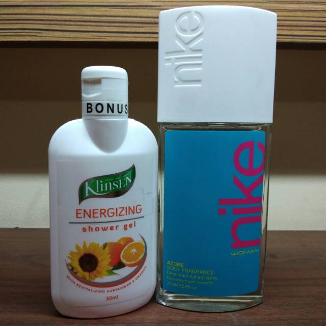 PARFUM NIKE WANITA - AZURE + BONUS Sabun Cair Klinsen Energizing