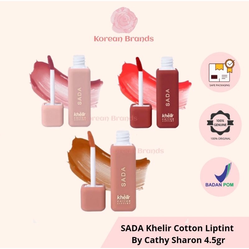 SADA Khelir Cotton Liptint By Cathy Sharon 4.5gr