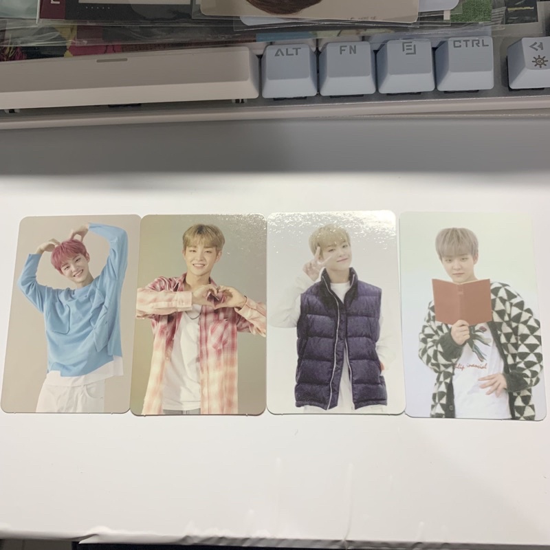 1 set 4 pc JIHOON PHOTOCARD TREASURE FIRST PRESS AR EDITION CHAPTER ONE TWO THREE CH 1 2 3