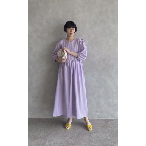 PRELOVED LIKE NEW GHIA dress trick n tricky warna lilac