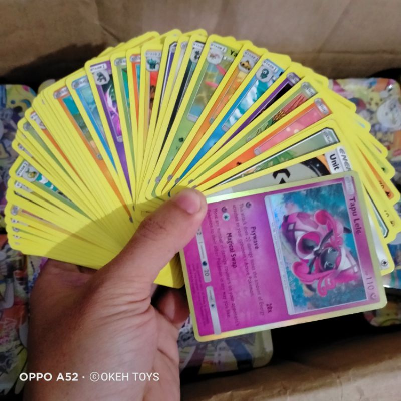 1 pak isi 25/28/41 kartu Pokemon trading card game