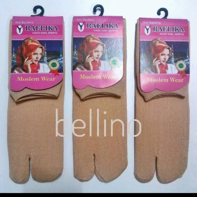 Bellino - Kaos Kaki Jempol Muslimah Panjang Sebetis Murah Berkualitas Kaos Kaki Cewek-5